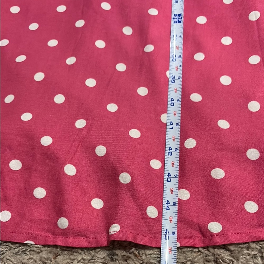 Draper James Pink Polka Dot Maxi Dress with White Dots - Picture 5 of 10